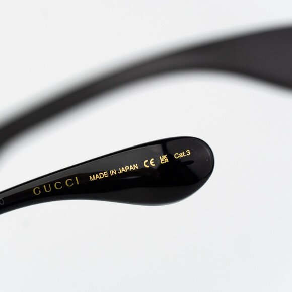 Gucci Women Sunglasses Black Grey Mask GG1774S 006 BRAND NEW - Picture 7 of 12